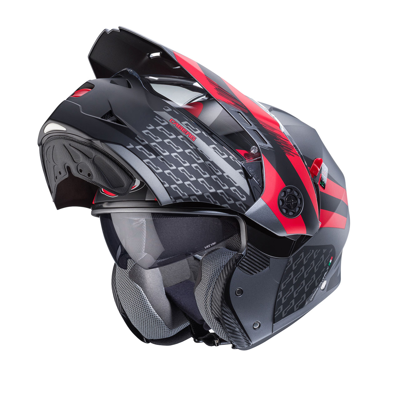 Tourmax-X-Sarabe-Matt-Gun-Metal-Black-Red-3-4-open